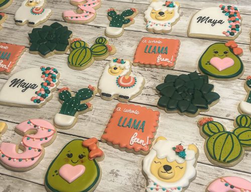 “A Whole Llama Fun” Birthday Cookies